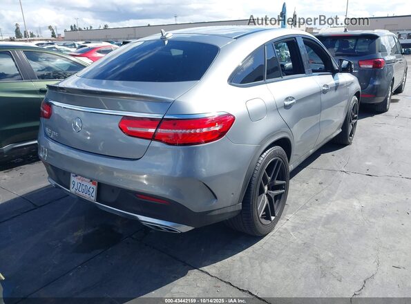 4JGED6EB8GA025400 2016 MERCEDES-BENZ GLE 450 AMG COUPE Silver Задня права чверть