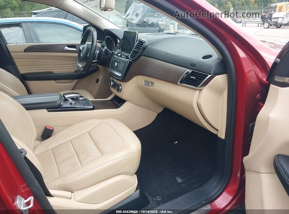 4JGED6EBXGA007819 2016 MERCEDES-BENZ GLE 450 AMG COUPE Red Вид салону спереду