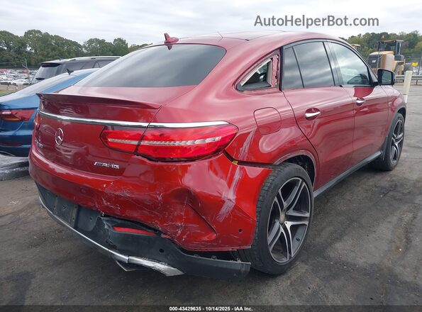 4JGED6EBXGA007819 2016 MERCEDES-BENZ GLE 450 AMG COUPE Red Задня права чверть