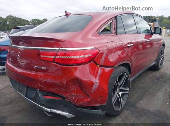 4JGED6EBXGA007819 2016 MERCEDES-BENZ GLE 450 AMG COUPE Red Вид спереду