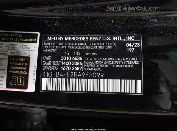 4JGFB4FE2RA983099 2024 MERCEDES-BENZ GLE 350 Black 