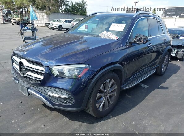 4JGFB4JB7LA150354 2020 MERCEDES-BENZ GLE 350 Dark Blue Առջևի ձախ երեք քառորդ տեսարան