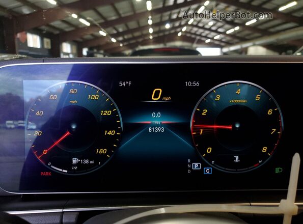 4JGFB4KB0LA056508 2020 MERCEDES-BENZ GLE Green Вид щитка приладів