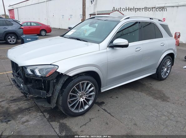 4JGFB4KB0MA398350 2021 MERCEDES-BENZ GLE 350 Silver Առջևի ձախ երեք քառորդ տեսարան