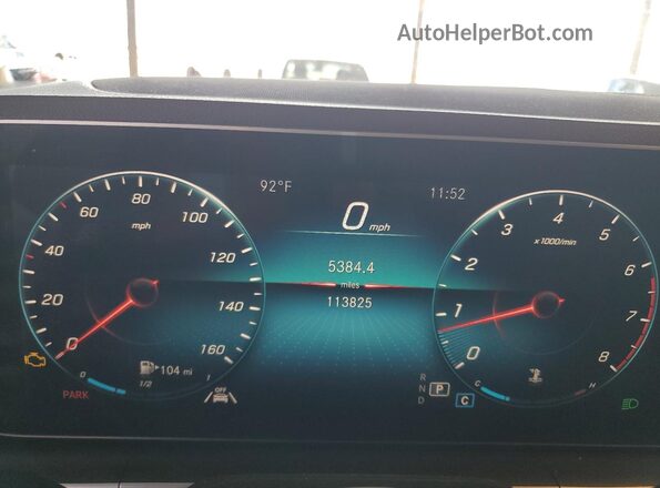 4JGFB4KB5LA010561 2020 MERCEDES-BENZ GLE Silver Instrument cluster view