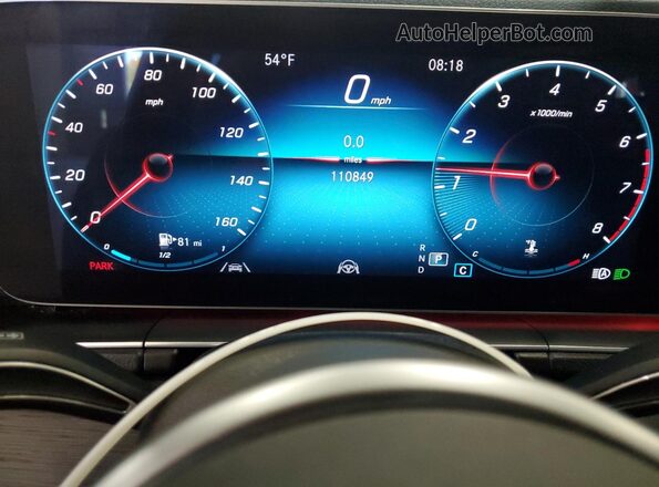4JGFB4KB7LA033596 2020 MERCEDES-BENZ GLE Blue Vista del cuadro de instrumentos