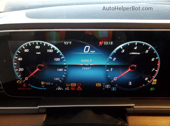 4JGFB4KB7MA467521 2021 MERCEDES-BENZ GLE Серый Вид щитка приборов