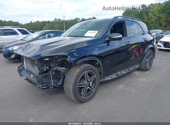 4JGFB4KB8NA785004 2022 MERCEDES-BENZ GLE 350 Black წინა მარცხენა ხედი სამი მეოთხედიდან