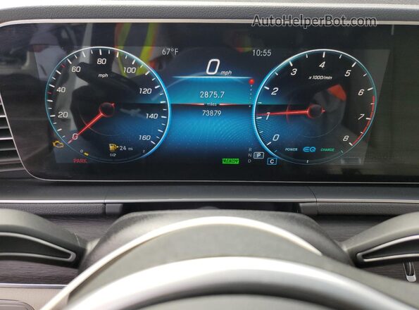 4JGFB5KB3MA554256 2021 MERCEDES-BENZ GLE White Vista del cuadro de instrumentos