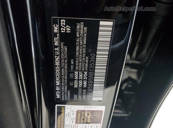 4JGFB5KB5RB135360 2024 MERCEDES-BENZ GLE Black VIN კოდის სტიკერის ხედი