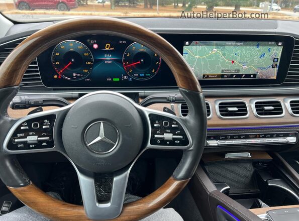 4JGFB5KB8LA048727 2020 MERCEDES-BENZ GLE Blue Front interior view