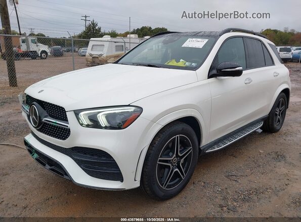 4JGFB5KBXMA504647 2021 MERCEDES-BENZ GLE 450 Белый Передняя левая четверть