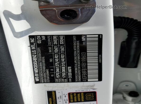 4JGFB8FB1RB199603 2024 MERCEDES-BENZ GLE White Engine compartment view