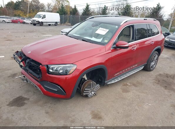 4JGFF5KE8LA183365 2020 MERCEDES-BENZ GLS 450 Red წინა მარცხენა ხედი სამი მეოთხედიდან