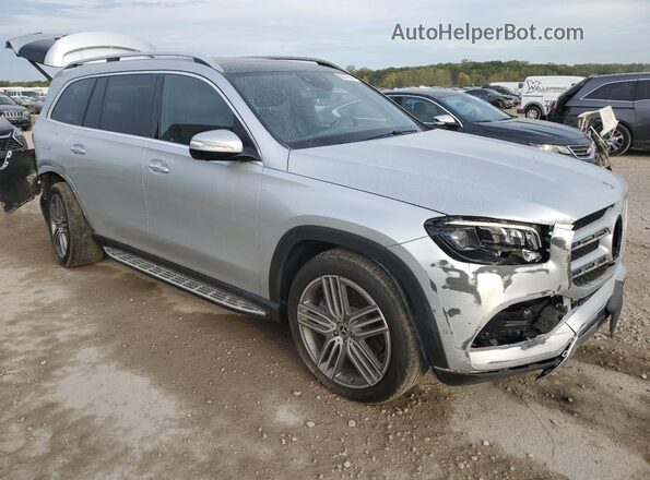 4JGFF5KE9MA486995 2021 MERCEDES-BENZ GLS Серебряный Передняя правая четверть