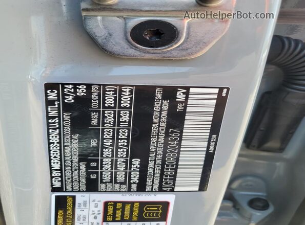 4JGFF8FE0RB204367 2024 MERCEDES-BENZ GLS Silver Widok komory silnika