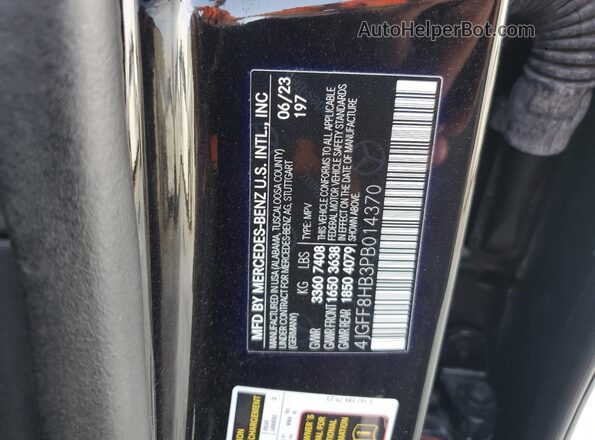 4JGFF8HB3PB014370 2023 MERCEDES-BENZ GLS Черный Панорамный вид салона 360°