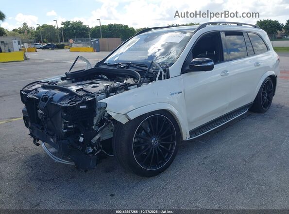 4JGFF8KE1NA820469 2022 MERCEDES-BENZ AMG GLS 63 Белый Передняя левая четверть