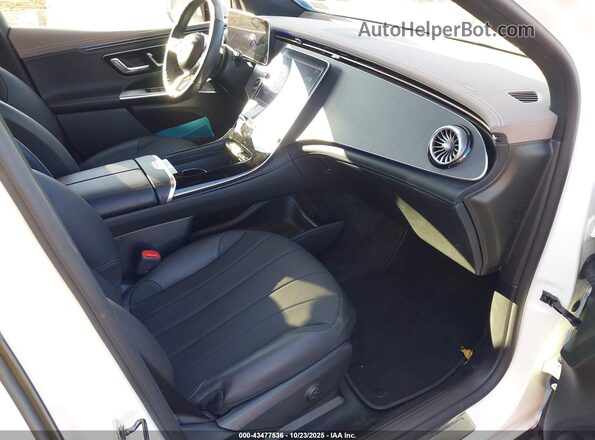 4JGGM1CB9PA022018 2023 MERCEDES-BENZ EQE 350 SUV White Widok wnętrza z przodu