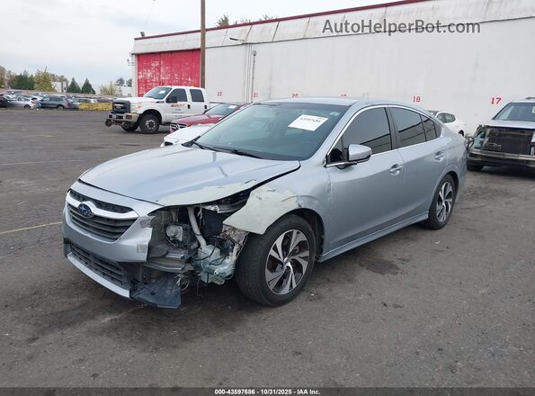 4S3BWAC64L3006559 2020 SUBARU LEGACY Silver Vista tres cuartos delantera izquierda