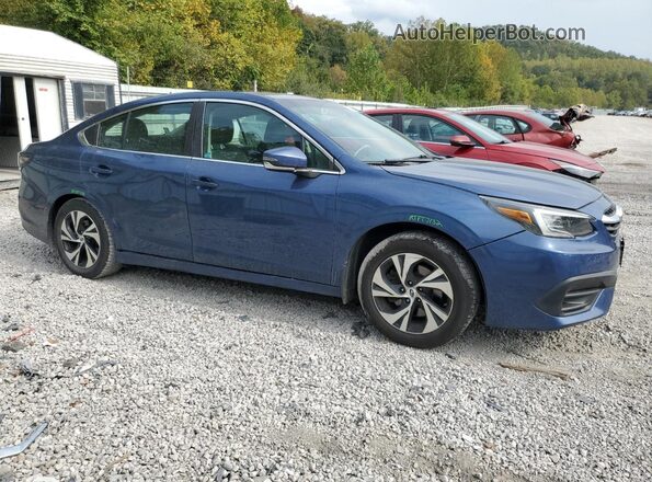 4S3BWAC64L3008490 2020 SUBARU LEGACY Blue Передня права чверть