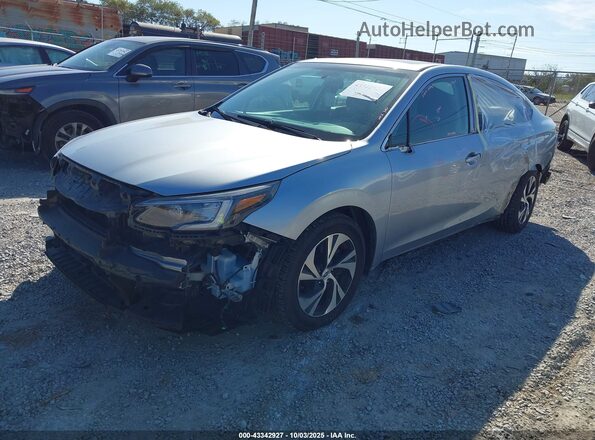 4S3BWAF67M3013535 2021 SUBARU LEGACY Silver Vista tres cuartos delantera izquierda