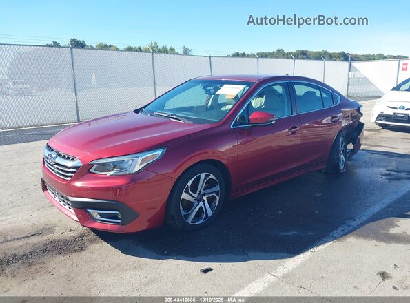 4S3BWAM62N3019537 2022 SUBARU LEGACY Red Առջևի ձախ երեք քառորդ տեսարան