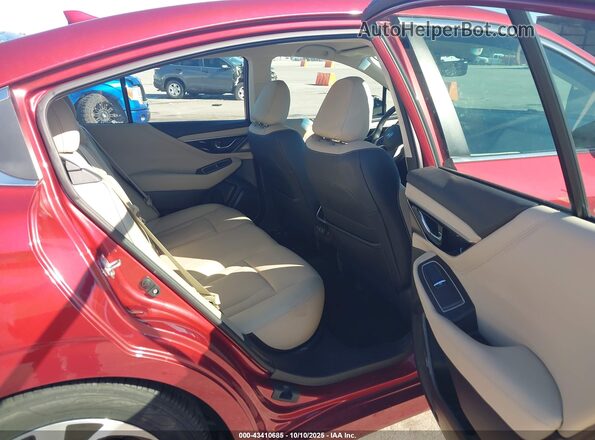 4S3BWAM62N3019537 2022 SUBARU LEGACY Red VIN կոդի պիտակի տեսք