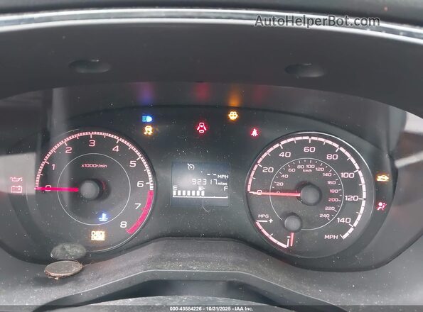 4S3GKAA63M1601906 2021 SUBARU IMPREZA Gray Widok tylnych siedzeń