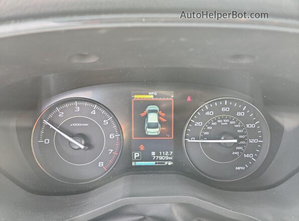 4S3GKAB60L3602867 2020 SUBARU IMPREZA Black Vista del cuadro de instrumentos
