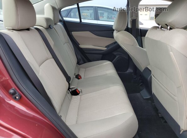 4S3GKAB62M3600328 2021 SUBARU IMPREZA Red Vista de los asientos traseros