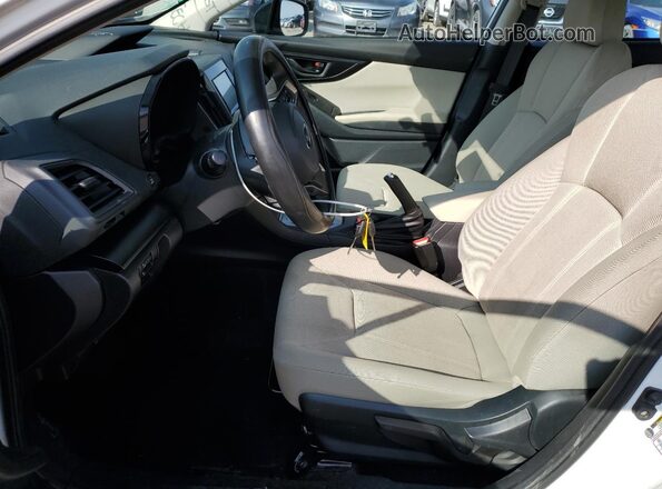 4S3GKAB65L3610088 2020 SUBARU IMPREZA Белый Вид салона спереди