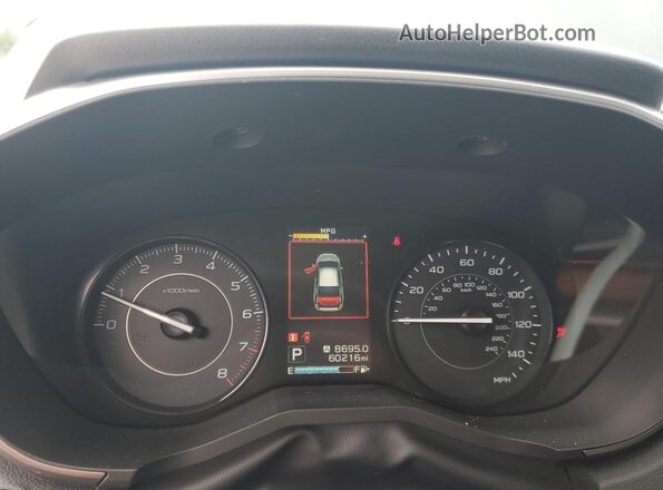 4S3GKAV68L3600389 2020 SUBARU IMPREZA Gray ხელსაწყოთა პანელის ხედი