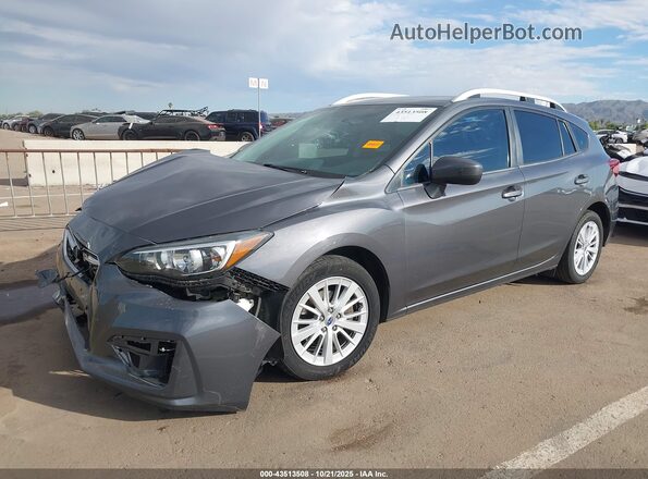 4S3GTAB61J3751864 2018 SUBARU IMPREZA Gray 