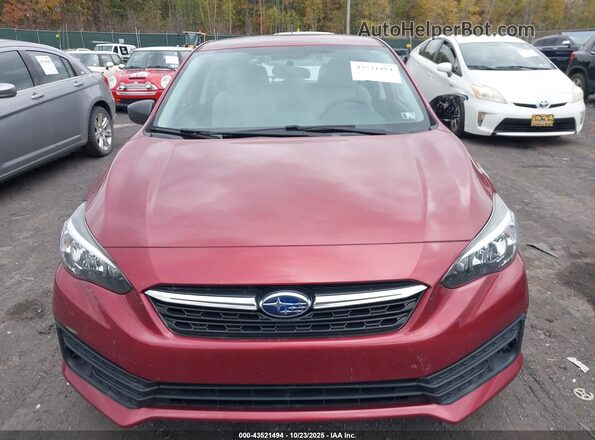 4S3GTAB67L3726535 2020 SUBARU IMPREZA Maroon Widok zestawu wskaźników
