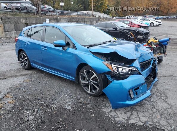 4S3GTAL62N3701804 2022 SUBARU IMPREZA Blue Առջևի աջ