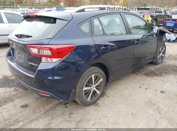 4S3GTAV65L3734371 2020 SUBARU IMPREZA Dark Blue Задня права чверть