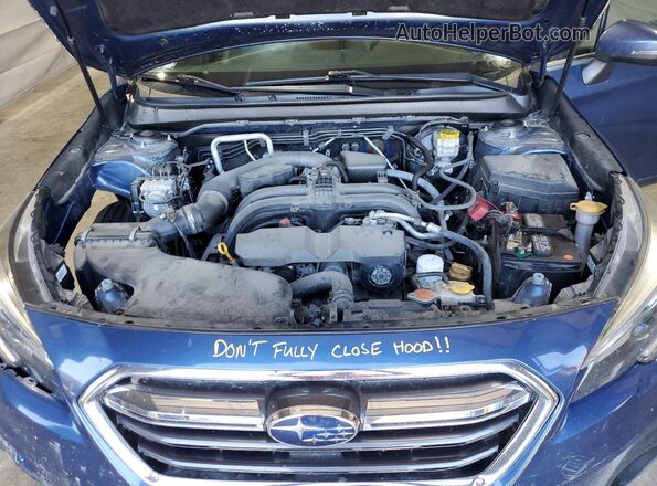 4S4BSANC8K3206188 2019 SUBARU OUTBACK Blue Widok wnętrza z tyłu