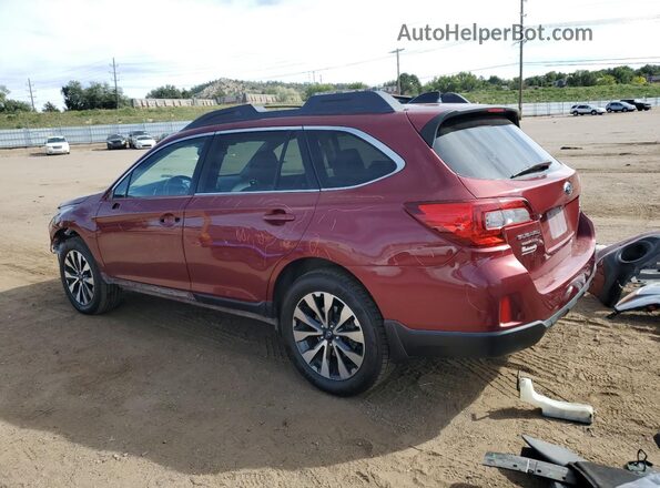 4S4BSENCXG3279240 2016 SUBARU OUTBACK Red უკანა მარცხენა