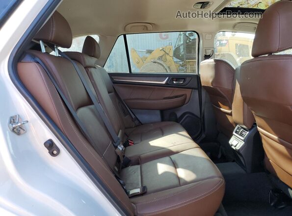 4S4BSETC1K3231444 2019 SUBARU OUTBACK White უკანა სალონის ხედი