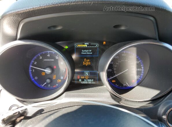 4S4BSETC1K3231444 2019 SUBARU OUTBACK White ხელსაწყოთა პანელის ხედი