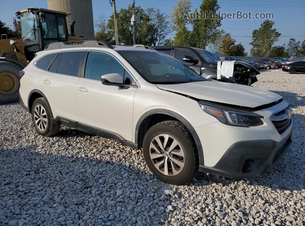4S4BTACC3L3207248 2020 SUBARU OUTBACK Белый Передняя правая четверть