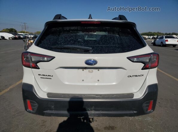 4S4BTACC3L3259138 2020 SUBARU OUTBACK White Հետևի տեսք