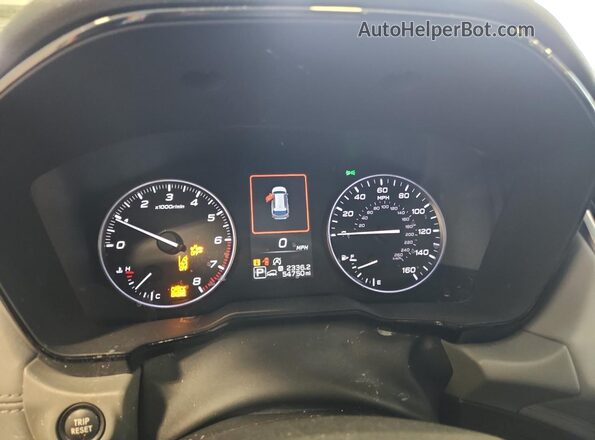4S4BTACC7L3178904 2020 SUBARU OUTBACK Black Widok zestawu wskaźników
