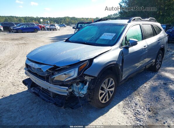 4S4BTADC3M3103312 2021 SUBARU OUTBACK Gray წინა მარცხენა ხედი სამი მეოთხედიდან