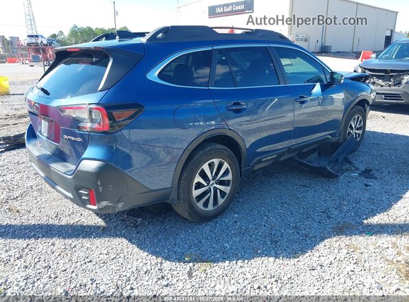 4S4BTADC3N3227615 2022 SUBARU OUTBACK Синий Задняя правая четверть