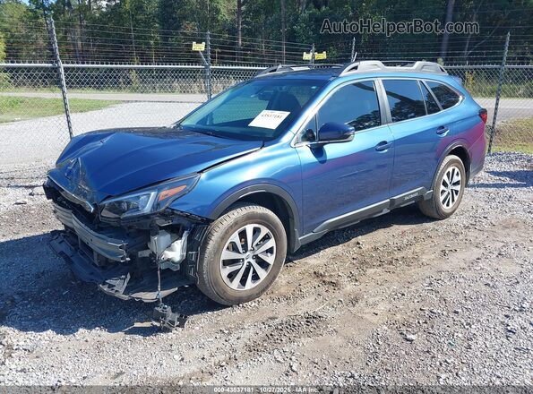 4S4BTADC3N3227615 2022 SUBARU OUTBACK Синий Передняя левая четверть
