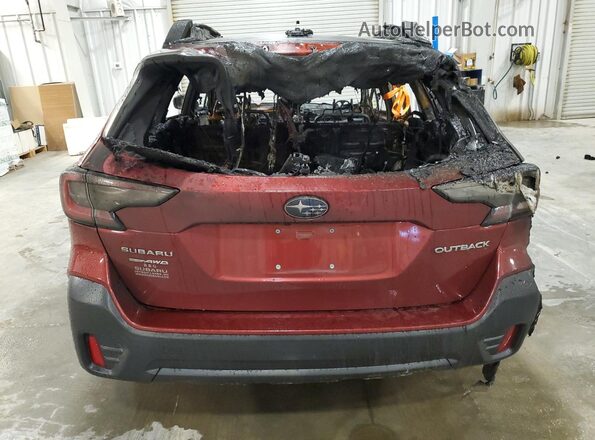 4S4BTADC4N3112702 2022 SUBARU OUTBACK Темно-бордовый Вид сзади