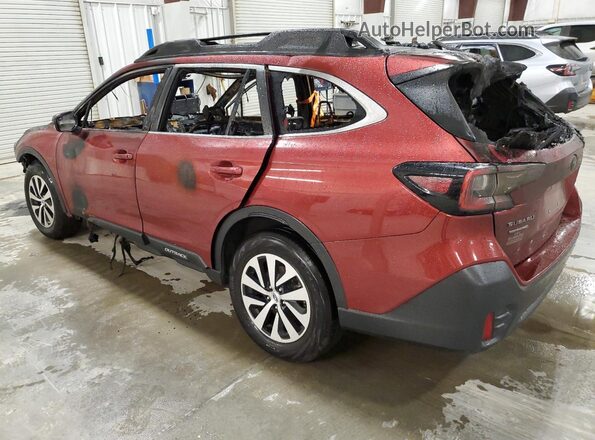 4S4BTADC4N3112702 2022 SUBARU OUTBACK Темно-бордовый Задняя левая четверть