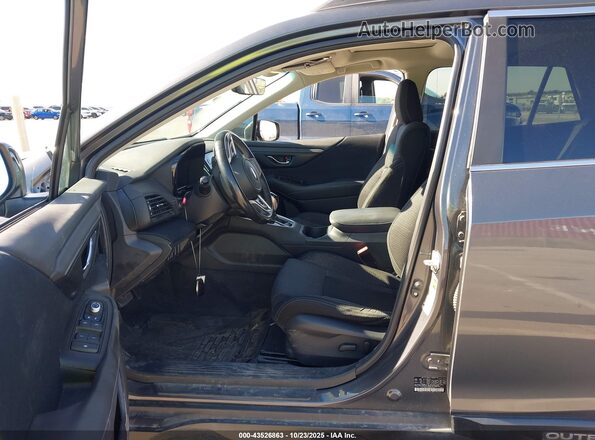 4S4BTAFC4M3177531 2021 SUBARU OUTBACK Серый Вид салона спереди